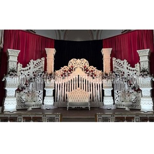 Escenario de boda blanco estilo Palacio europeo para recepciones fondo blanco duradero elegante mejor escenario de Londres marcos fábrica PriceUK - Product Image 1