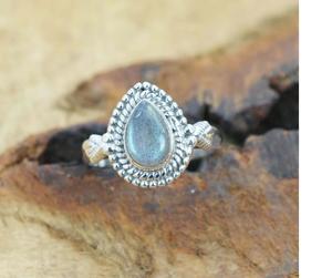 Anillo de labradorita Plata de Ley 925 Piedra preciosa natural Hecho a mano Joyería elegante Regalo para ella - Product Image 2