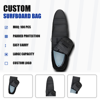 Sac de transport pour planche de surf avec roulettes, sac de voyage pour planche de surf avec protection de la croupe, sacs à roulettes compressibles, fixation OEM personnalisée