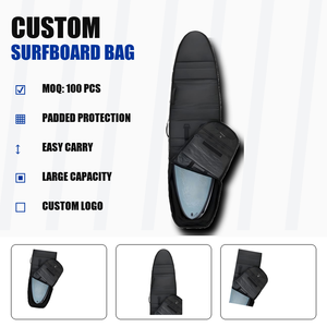 Surfbrett-Transporttasche mit Rollen, Surfbrett-Reisetasche mit Rippenschutz, Komprimierbare Rollentaschen mit Befestigungsmöglichkeit, OEM-Anpassung - Product Image 1