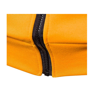 Alta calidad basicscotton mezclado Tallas grandes Streetwear Cremallera Sudaderas con capucha Ropa sólida Sudadera con capucha con logotipo personalizado Sudaderas con capucha para hombre - Product Image 4