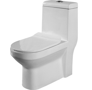 Toilette en céramique monobloc de qualité supérieure avec siège à fermeture en douceur et système de chasse d'eau efficace pour une utilisation économe en eau en provenance d'Inde - Product Image 2