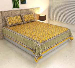 Produit de haute qualité main bloc impression pur coton ensemble de draps ensembles de literie imprimé indien directement de l'Inde au meilleur prix - Product Image 4