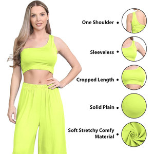 Soutien-gorge de sport à une épaule sexy pour femmes haut de yoga respirant à séchage rapide avec cou suspendu décontracté techniques lavées respectueuses de la peau - Product Image 1