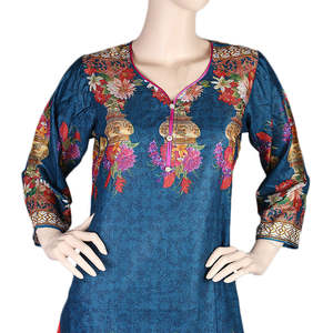 Traje de dos piezas estampado para mujer - Azul acero - Product Image 2