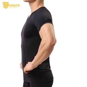 Vêtements de jogging hommes Gym Sports été à manches courtes Compression T-Shirt vêtements de course Yoga Fitness serré haut actif pour hommes - Product Image 2