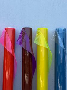 Wholesale Translucent <b>Red</b>&Pink PVC Film Rolls|Neon Coral Plastic Vinyl Sheet for Bag Making|Premium High Frequency Welded - Product Image 2