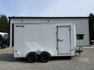 Remolque de Transporte de Autos Royal Cargo 2026 7X14+V 7700LB GVW - 86" INTERIOR - PUERTAS TIPO BARN, Remolque Utilitario de Aluminio - Product Image 3