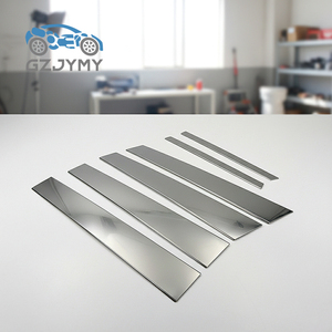 Cubierta embellecedora de Pilar <span class=keywords><strong>B</strong></span> de aluminio para coche para <span class=keywords><strong>mercedes</strong></span>-<span class=keywords><strong>benz</strong></span> W221 <span class=keywords><strong>Clase</strong></span> S, embellecedor personalizable, tira decorativa de acero inoxidable - Product Image 3