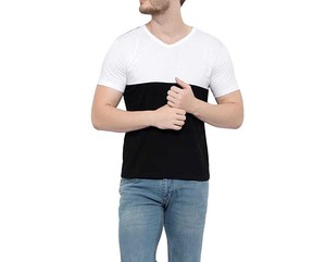 เสื้อยืดคอกลมผ้าคอตตอนสีทึบสำหรับผู้ชายเสื้อทรงโอเวอร์ไซส์/ทรงสลิม/บ็อกซี่เข้ารูปโลโก้ด้านหน้าระบายอากาศผ้าสไตล์แฟชั่นลำลองคุณภาพสูง100% - Product Image 3