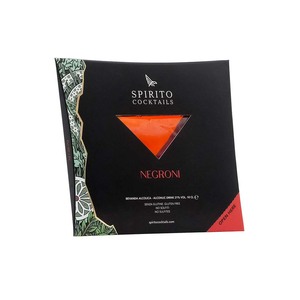 Cóctel alcohólico Negroni listo para beber de la mejor calidad italiana con licores artesanales en bolsa de diseño - Product Image 1