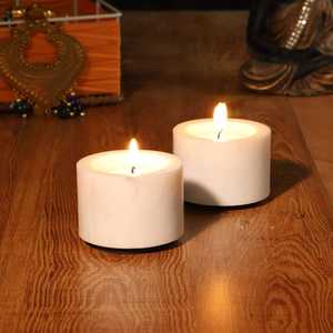 Marble and Metal <b>Candle</b> Holder Customized Size Shape Tealight Luxury Handmade Decor - Product Image 5