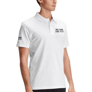 Moda marca Logo bordado Diseño hombres verano manga corta 100% algodón para Polo Golf camiseta al por mayor - Product Image 3