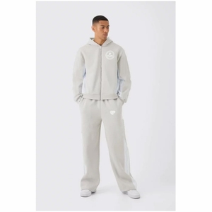 Pull à capuche taille XL pour hommes poids lourd 100% coton biologique long sweat d'hiver motif solide 3D broderie perlée ODM - Product Image 6