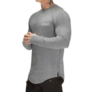 High Quality Custom <b>Men's</b> Full Sleeve Gym Fitness <b>T</b>-<b>Shirt</b> Long Sleeve <b>Muscle</b> <b>Fit</b> Workout Clothing in Formal Style Wholesale - Product Image 3