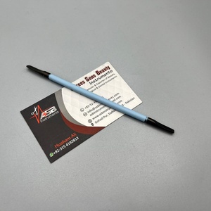 Dissolvant de vernis gel double face bleu clair prix d'usine de gros ensemble de manucure et pédicure en métal en acier inoxydable poussoir à cuticules - Product Image 5