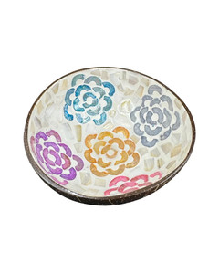 กะลามะพร้าวมาใหม่และแม่ของชามมุกทำด้วยมือที่มีพื้นผิวที่ไม่ซ้ำกันเหมาะสำหรับโอกาสสำคัญจากเวียดนาม - Product Image 3