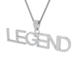 Moda 8mm corona patrón diamante Rikhava plateado colgante collar moda perla piedra joyería para bodas y cumpleaños - Product Image 1