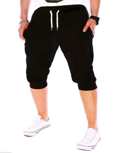 Pantalones Cortos Deportivos Casuales de Algodón con Bordado y Cintura Elástica para Hombre - Product Image 6