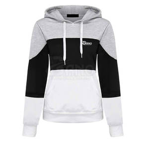 Chaquetas de Punto Casuales con Capucha para Mujer, Color Sólido, Personalizadas OEM, Logotipo Impreso, Transpirables, de Secado Rápido, Algodón/Poliéster, MOQ Bajo - Product Image 1