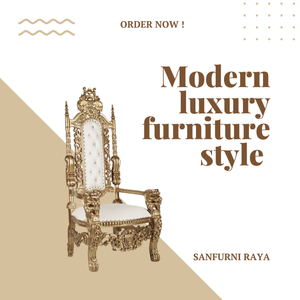 Vente en gros de chaise à dossier haut trône coussin confortable design français sculpture sur bois pour meubles de maison salon salle à manger hôtel - Product Image 3