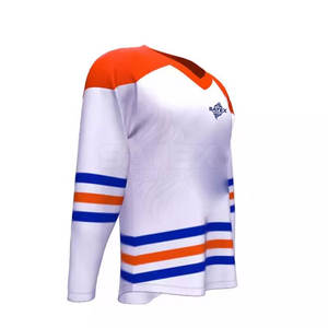 Créez votre propre logo sur un maillot de hockey sur glace personnalisé - Haute qualité, 100% polyester, séchage rapide et respirant, tailles et couleurs personnalisées - Product Image 2