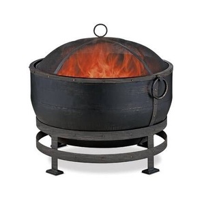 Decorative vintage look outdoor iron <b>fire</b> <b>pit</b> for backyard patio camping parties gatherings durable strong structure - Product Image 4