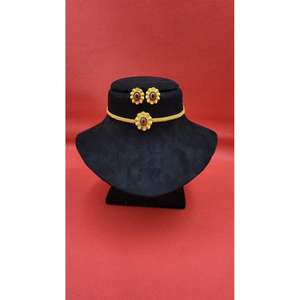 High Quality Ethnic Iron Casting Choker <b>Set</b> with Antique Golden Polish for Women Traditional <b>Indian</b> Jewelry Use from India - Product Image 2