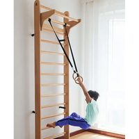 Escalera sueca de madera de primera calidad, duradera, para montar en la pared, para entrenamiento de gimnasia.