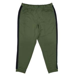 Pantaloni da Jogging in Maglia Verde XL per Uomo, Alla Moda e Antirughe, con Decorazione a Strisce Laterali, Tinti e Lavati Scuro, Motivo Unico - Product Image 1
