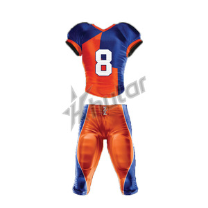 Vente en gros de maillots de football américain personnalisés de haute qualité pour hommes et enfants, ensemble OEM de sublimation avec élasthanne et logo - Product Image 3