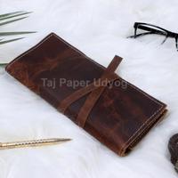 Vente chaude marron plaine A5 cahier 120 page intérieure organisateur de Journal vierge avec fil couture reliure pour journal planificateur écriture