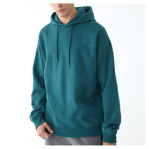 Pull à capuche surdimensionné pour homme, en polaire brodée sur mesure, couleur unie, imprimée numériquement, pour l'hiver, nouveauté - Product Image 1