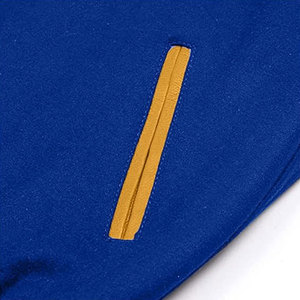 Veste de baseball de qualité supérieure, style universitaire, bomber, varsity, manches en cuir véritable, col montant, devant, homme, femme - Product Image 4