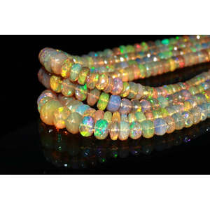 Collier de perles d'opale de feu d'Éthiopie 5-8 mm, perles d'opale en vrac pour la fabrication de bijoux, vente en gros, prix d'usine - Product Image 2