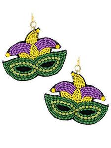 Faiz ต่างหูปักลายลูกปัดสำหรับผู้หญิงและเด็กผู้หญิงทำด้วยมือหลากสีจากอินเดีย - Product Image 3