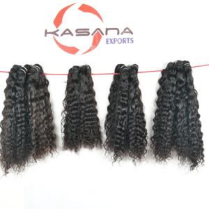 100% cuticule alignée indien vierge vague profonde tissage naturel aucun traité extensions de cheveux humains vendeur économique - Product Image 5