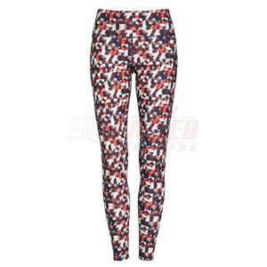Pantalons de yoga écologiques pour femmes, taille mi-haute, avec taille élastique, tissu recyclé antibactérien, motif uni, leggings de yoga athlétiques - Product Image 1