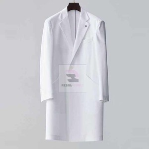 Profesional Unisex Hospital Enfermería Laboratorio Batas Uniformes médicos Tela tejida para hombres y mujeres - Product Image 2