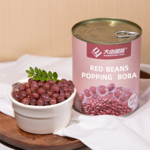 Boba Ripieno di Fagioli Rossi, Perle Scoppiettanti per <span class=keywords><strong>Bubble</strong></span> <span class=keywords><strong>Tea</strong></span>, Ingredienti per Tè al Latte, 900g/Lattina - Product Image 2