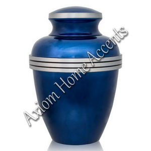 Elegante urna de cremación de aluminio con diseño contemporáneo, urna de recuerdo conmemorativa de Axiom Home Accents - Product Image 4