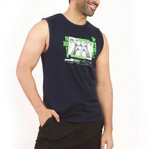 Hot Selling Cotton Muscle Singlet Sleeveless Travel <b>Vest</b> <b>Bodybuilding</b> Fitness Gym Workout Men's Tank Top - Product Image 2