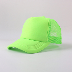 Casquette de baseball unisexe à maille vierge OEM personnalisée par sublimation en mousse LOGO personnalisé camionneur à maille fluorescente au néon - Product Image 5