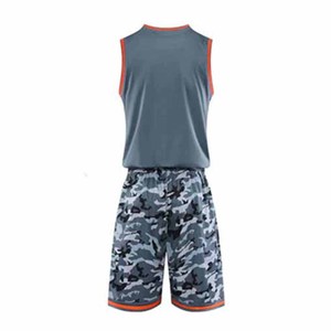 Men's Camouflage Basketball Jersey Set Sleeveless Tank Top Elastic Waist Shorts Moisture Wicking Polyester All Seasons Sportwear - Product Image 2