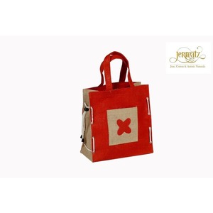 Sac de courses en jute 2026 avec logo, prix abordable, imprimé personnalisé, en tissu recyclable, rose, blanc, bleu, exporté du Bangladesh - Product Image 3