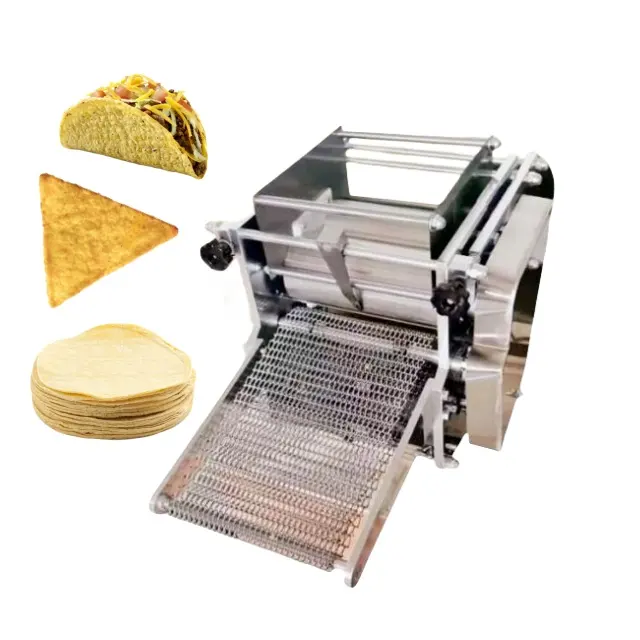 Máquinas de hacer tortillas para hacer tacos de tamaño pequeño, máquina para hacer Roti tacos, máquinas para hacer tortillas