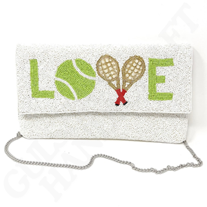 Sac de soirée élégant avec chaîne en or, pochette magnétique en perles artisanales, broderie en coton amovible - Product Image 4