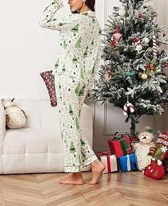 2026 Luxury Custom Eco Friendly Women's Bamboo Microfiber Breathable Soft Knit Long Top & <b>Pants</b> Loungewear Pajamas Sets - Product Image 6