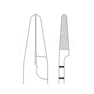 Alicates de punta plana Alicates quirúrgicos ortopédicos de acero inoxidable de 6,5 pulgadas con cortador para uso de alambre de 1,5mm - Product Image 6