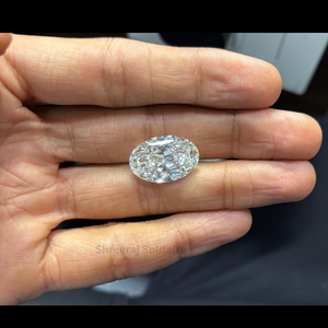 ขายส่ง8.00กะรัตตัดรูปไข่สี VS1ชัดเจน IGI ได้รับการรับรองจากห้องปฏิบัติการแหวนหมั้นเพชรชั้นดีเครื่องประดับเพชรแบบหลวม shreeraj - Product Image 2